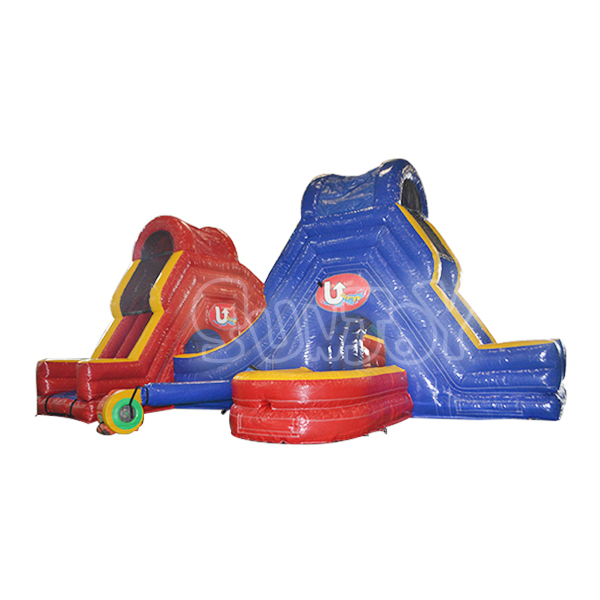 U-Turn Inflatable Dry Slide