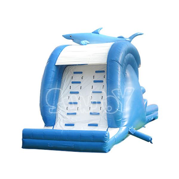 Blue Shark Inflatable Slide