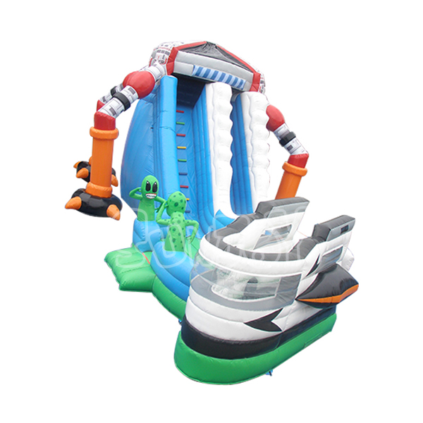 SJ-SL15076 20' Alien Theme Inflatable Dry Slide Bouncer