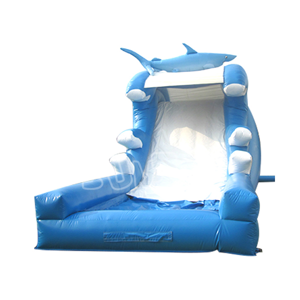 SJ-SL15101 16FT Commercial Blue Shark Inflatable Slide