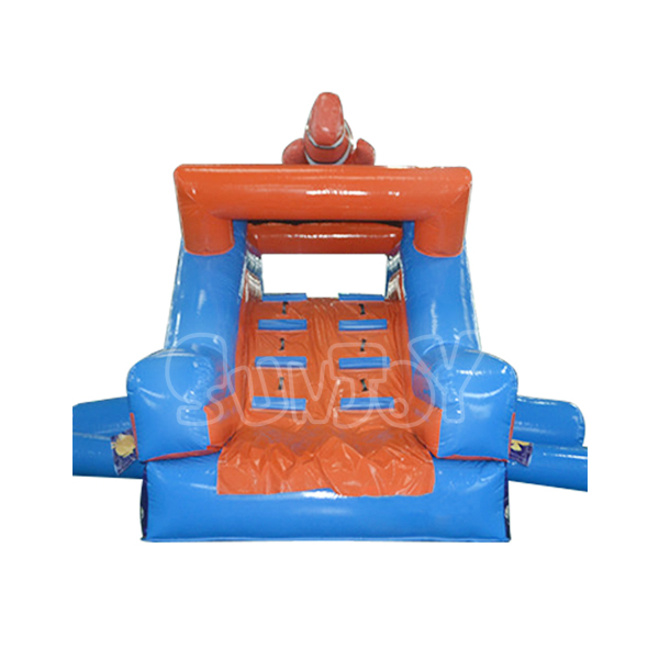 SJ-WSL14001 Clownfish Small Inflatable Water Slide With Pool