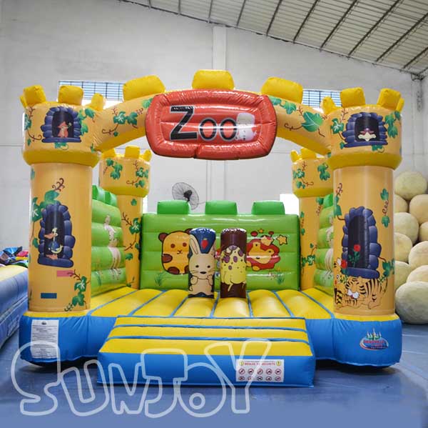 SJ-BO2012063 Inflatable Animal Theme Bounce House For Kids