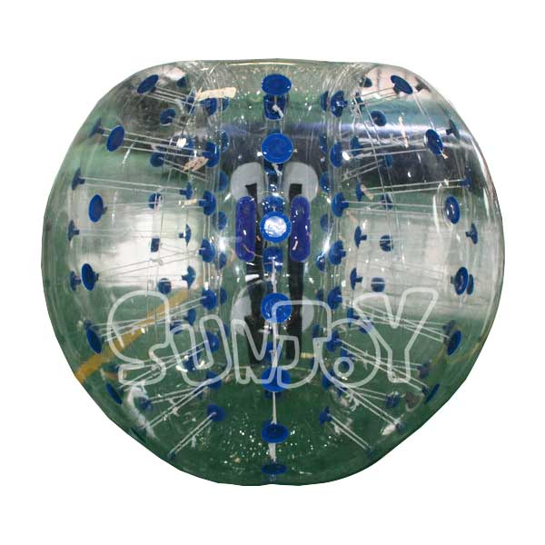 3 Blue 3 Red 1.5M Dia PVC Clear Bumper Balls SJ-BB16005