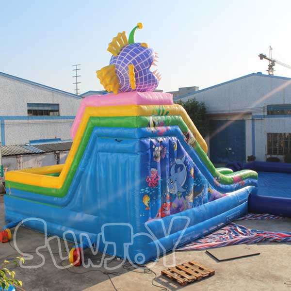 Ocean Theme Water Slide Jumper