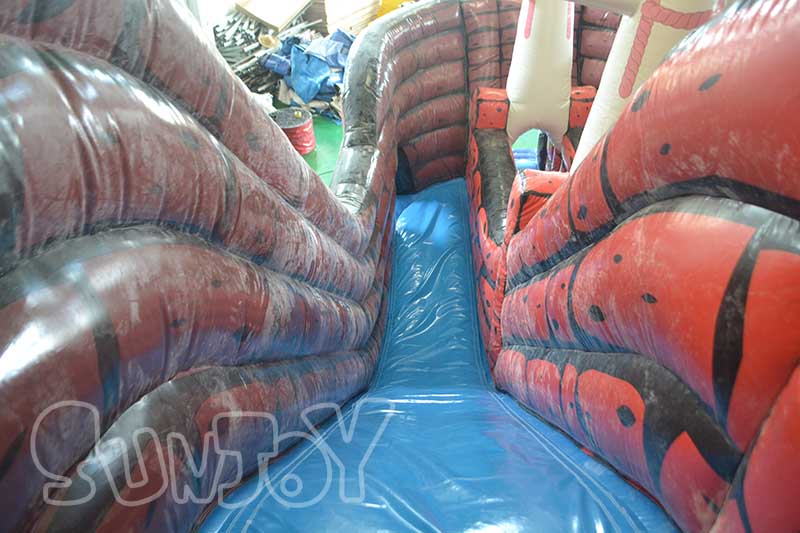 inflatable pirate ship left slide lane