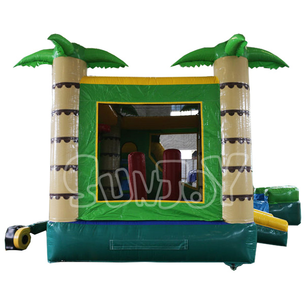 Palm Tree Water Slide Bouncer
