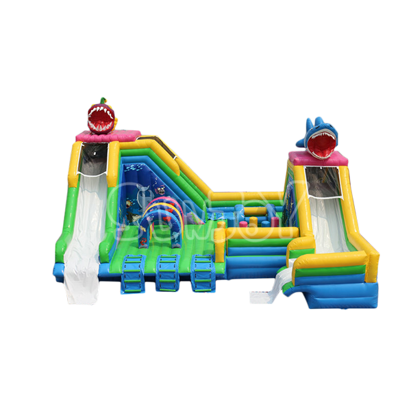 Double Fish Water Slide Jumper