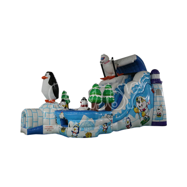 White Bear Inflatable Slide