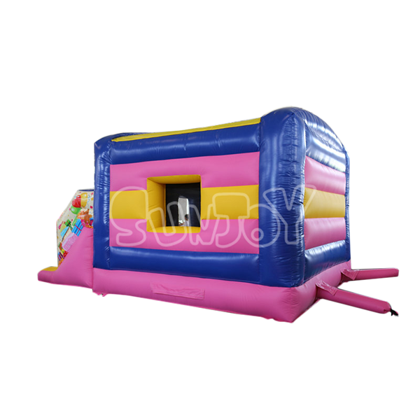 Blue Party Bounce House Combo
