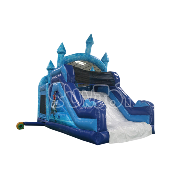 Inflatable Frozen Bounce House With Slide Combo SJ-CO16095
