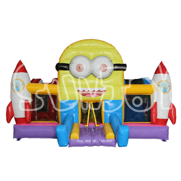SJ-AP17003 Minions Inflatable Bounce House Amusement Park