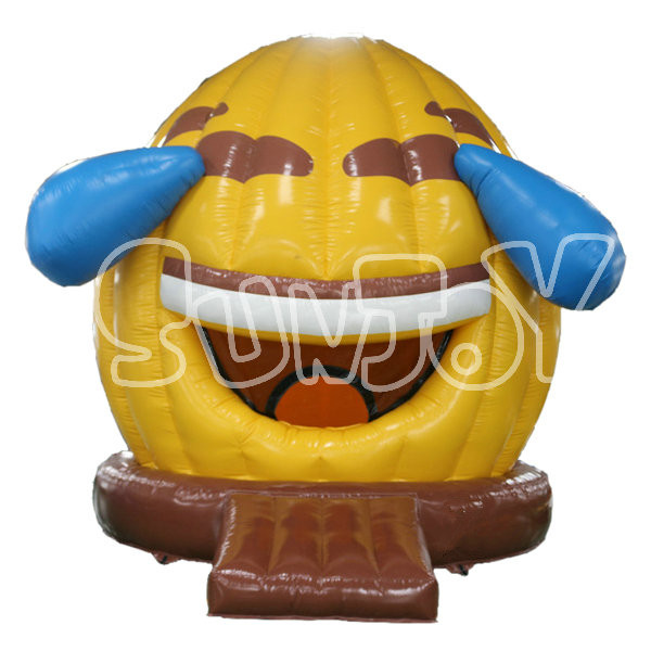 SJ-BO17003 Crying Face Inflatable Dome Bouncer For Kids