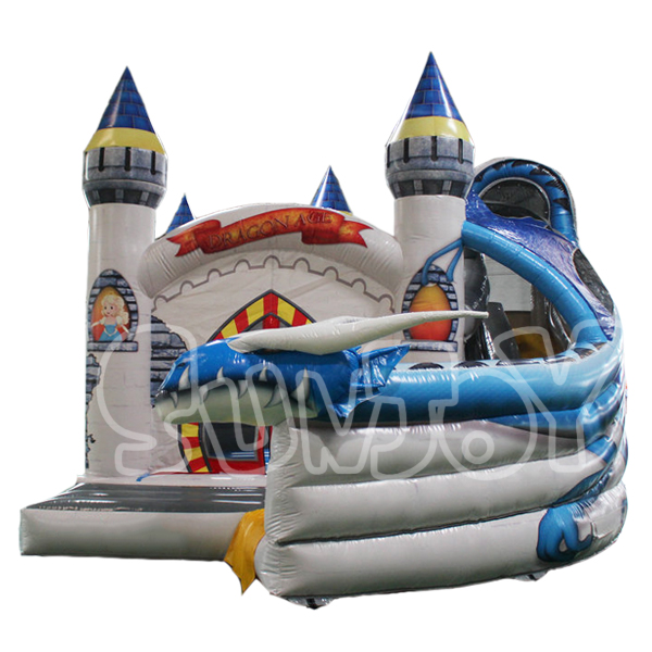 Dragon Castle Inflatable Bounce House Slide Combo SJ-CO17013