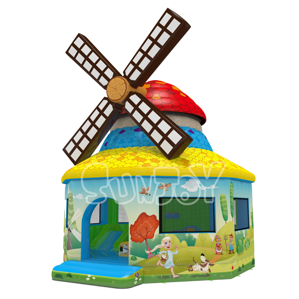 Windmill House Inflatable Bouncer New Design For Kids SJ-BO171001