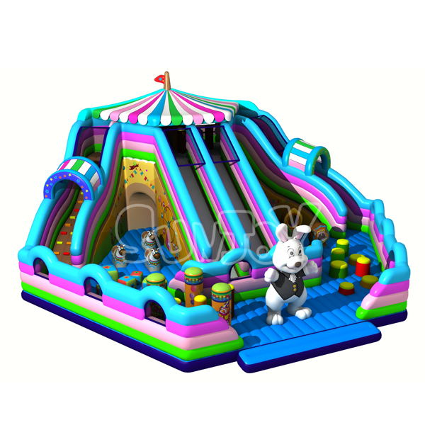 Rabbit Circus Inflatable Amusement Park New Design For Kids SJ-NAP004