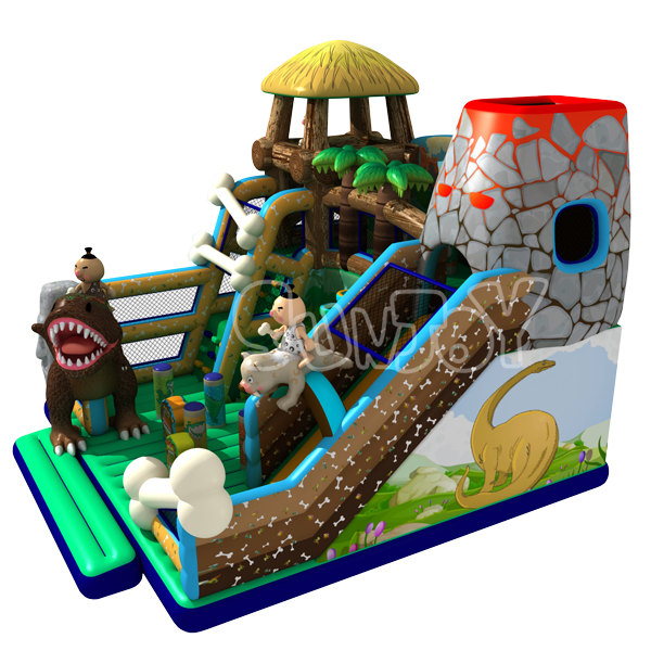 Primitive Tribe Inflatable Amusement Park The Dinosaur Playground SJ-NAP006