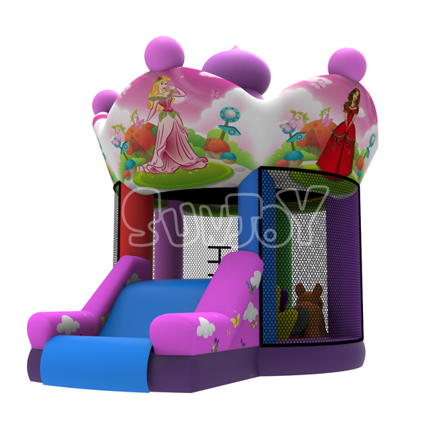 Princess Carousel Bounce House Inflatable Combo New Design SJ-NCO0575