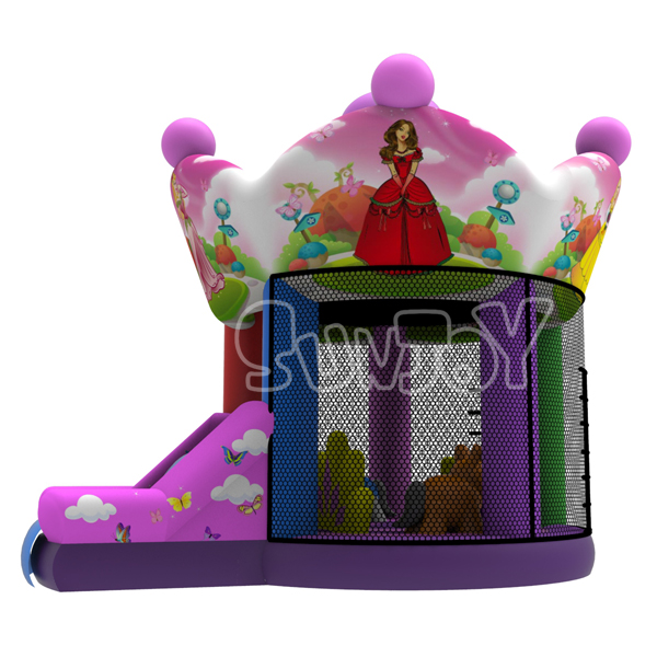 Princess Carousel Inflatable Combo