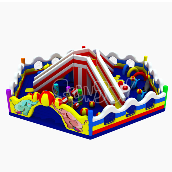 Hexagon Circus Inflatable Amusement Park New Design SJ-NAP0583