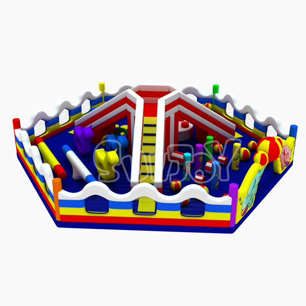 Hexagon Circus Inflatable Playground