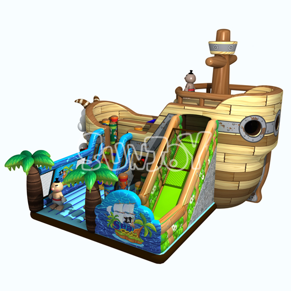 Pirate Ship Inflatable Amusement Park For Kids SJ-NAP17002
