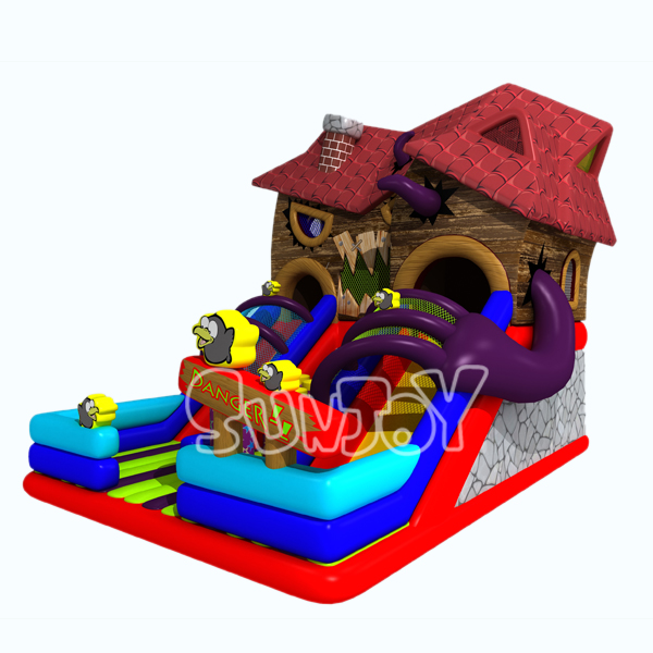 Halloween Monster House Inflatable Amusement Park New Design SJ-NAP17003