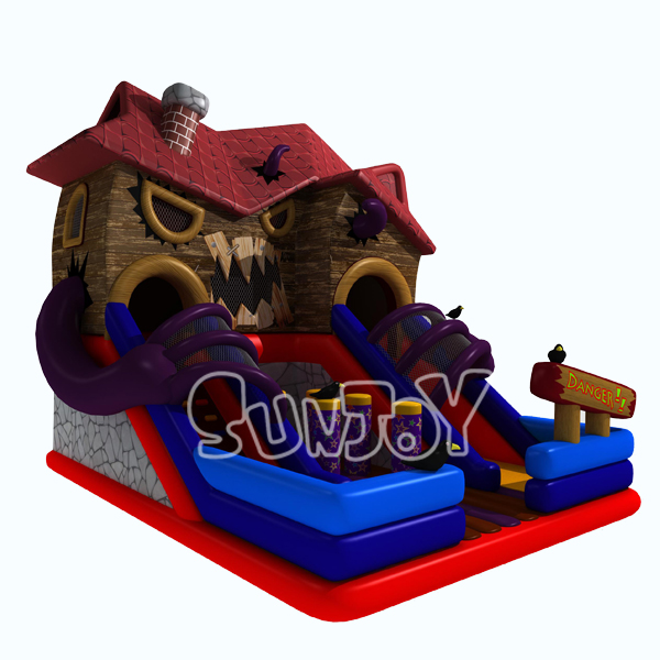 Monster House Inflatable Playground