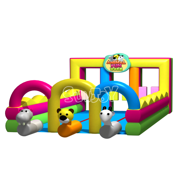 Animal Fun Race Interactive Inflatable Game For Kids SJ-NSP0891