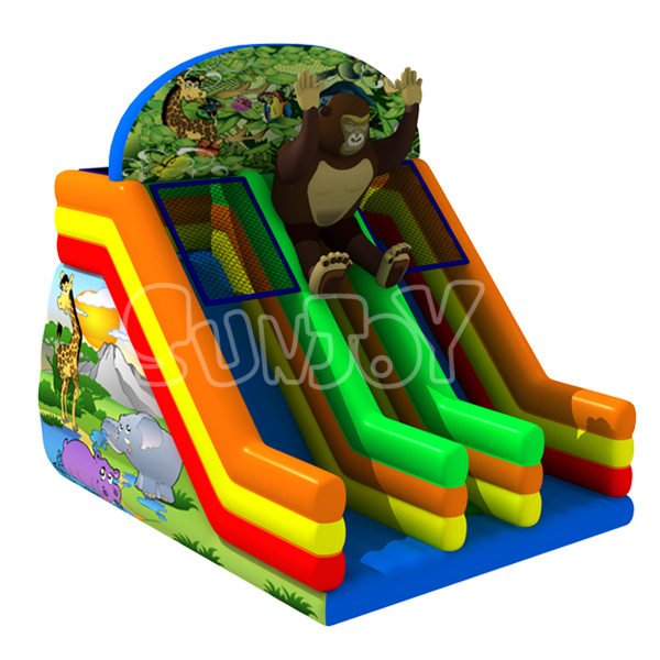 23' Gorilla Inflatable Slide Double Lane SJ-SL17007