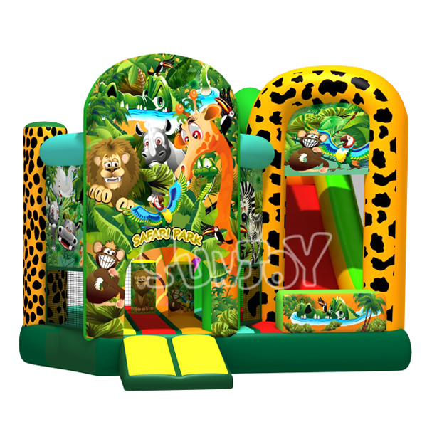 Safari Park Combo Inflatable Bouncer For Sale SJ0885