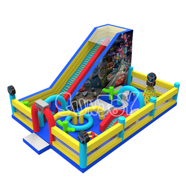 Cars Race Amusement Park Inflatable Playground SJ-NAP011