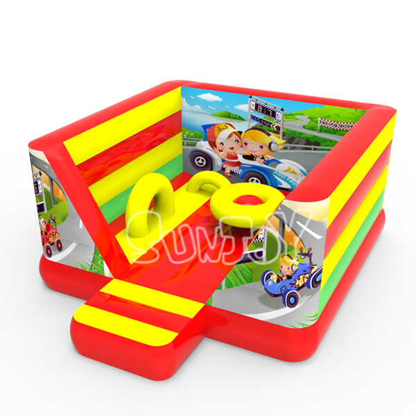 Racing Themed Inflatable Bounce Jumper For Sale SJ0561