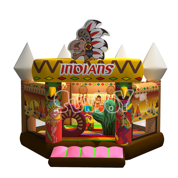 Indians Moonwalk Jumper Inflatable Bouncy House SJ0899