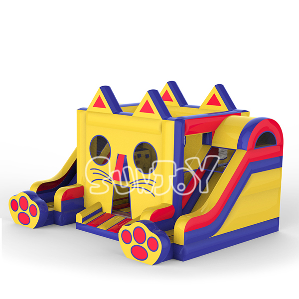 Pussy Cat Inflatable Jumper Slides Combo SJ-CO004