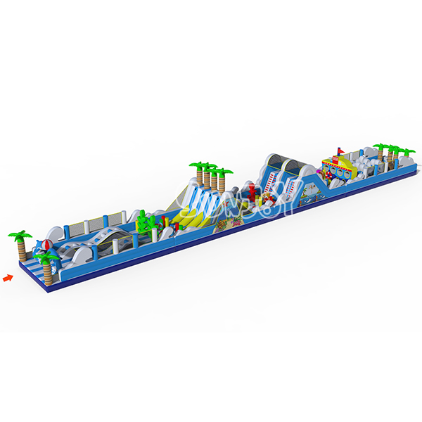 Sea World Inflatable Obstacle Course New Design SJ-NOB020