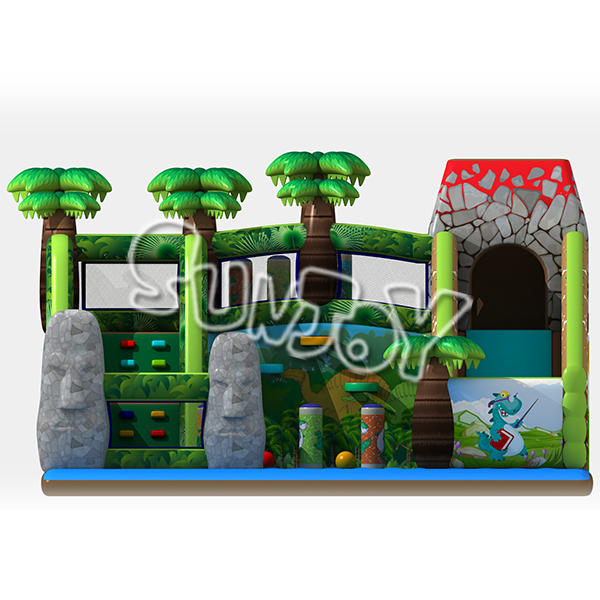 Jungle Volcano Inflatable Slide New Design SJ0002