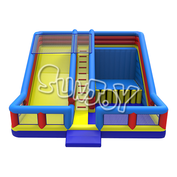 Inflatable Slide With Jumping Cliff Combo New Design SJ0576