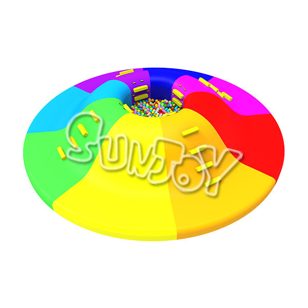 Inflatable Round Ball Pit Slide For Kids New Design SJ0579