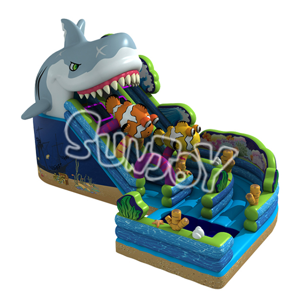 Shark Hunting Inflatable Slide New Design SJ-NSL002