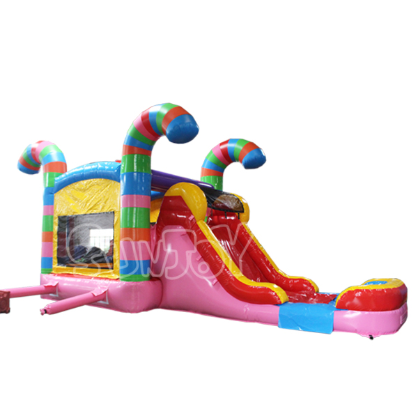 Candy Inflatable Water Slide Jumper Combo For Sale SJ-CO18011