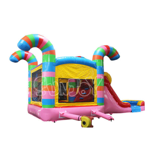 Candy Moon Bounce Water Slide