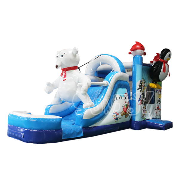 White Bear Bounce House With Water Slide Combo SJ-CO18012