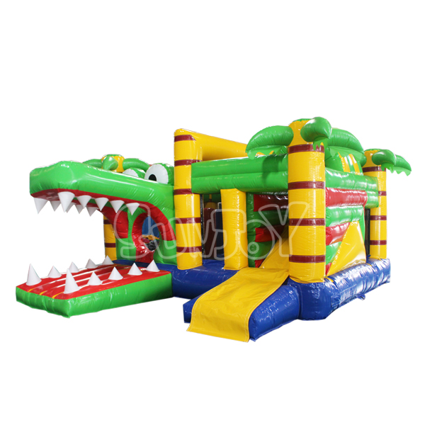 Crocodile Bounce House With Slide