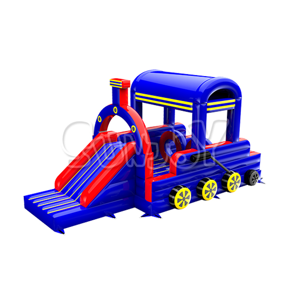 Small Train Inflatable Bouncer Combo New Design SJ-NCO181204