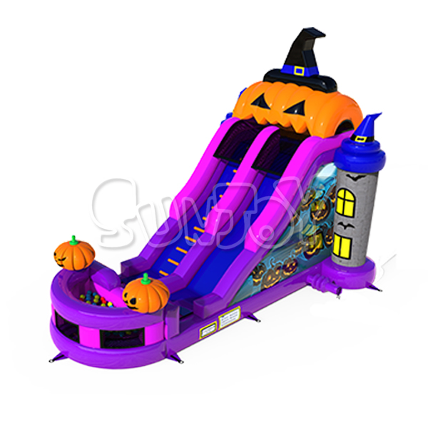 22FT Pumpkin Inflatable Slide New Design For Halloween SJ-NSL181204