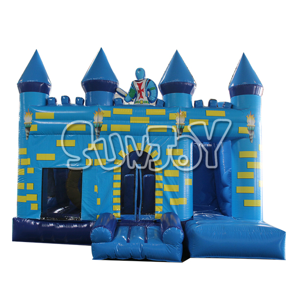 5x5M Blue Knight Bouncy Castle Inflatable Combo For Kids SJ-CO18024