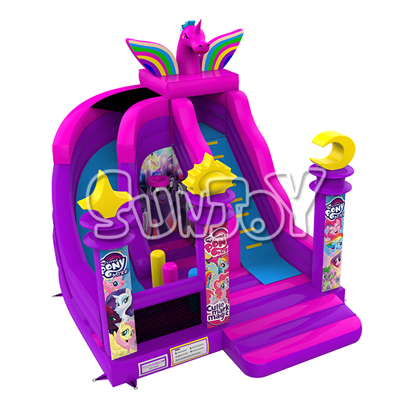 18FT Curve Unicorn Inflatable Slide New Design For Sale SJ-NSL181208