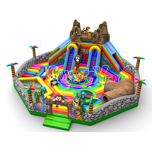 Large Zoo Inflatable Amusement Park New Design For Kids SJ-NAP111