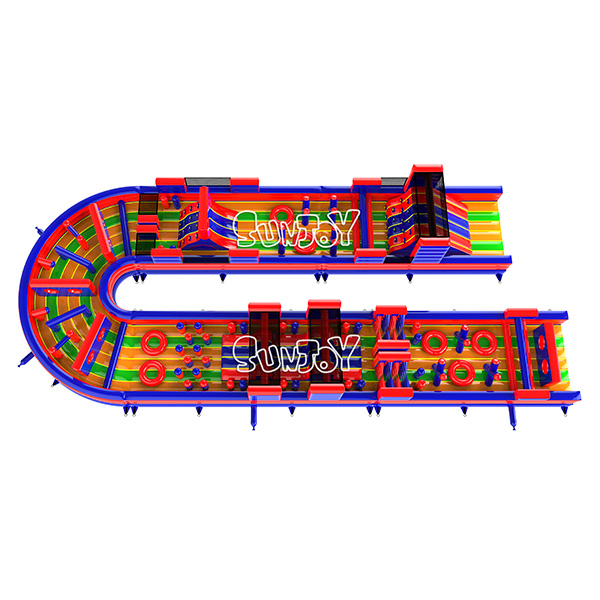 23M U-shaped Inflatable Obstacle Course New Design SJ-NSP1202