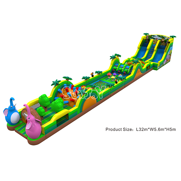 Trek Through the Jungle Inflatable Obstacle Course New Design SJ-NOB808